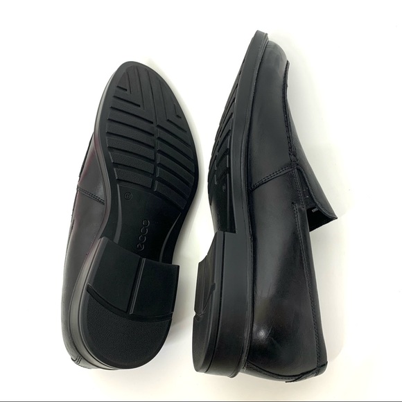 ECCO Vitrus Men’s Solid Black Slip On Rounded Almond Toe Loafers Size EU46 US 12 - Picture 6 of 15